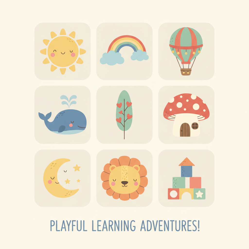 Charming Minimal Children  Illustrations